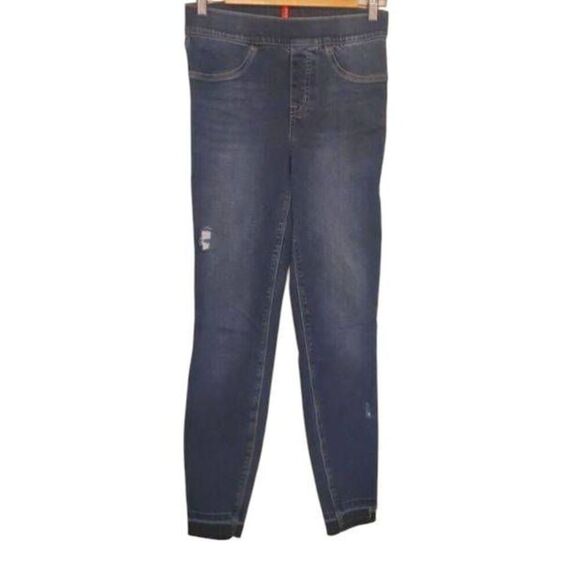 SPANX Distressed Ankle Skinny Jeans Size S/P - Picture 2 of 3